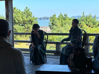 秋晴れの松島を望む空間で開催されました