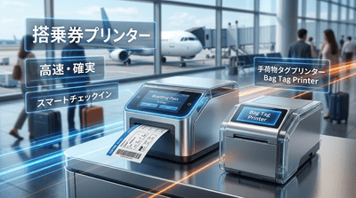図. 搭乗券プリンターの製品画像
