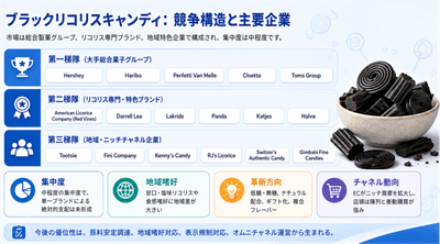図：世界のブラックリコリスキャンディ市場の競争環境と主要メーカー