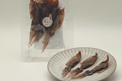 炙ると芳醇な香りと旨みが広がる「ほたるいか素干し」(越中魚津しおもん屋ハマオカ海の幸)