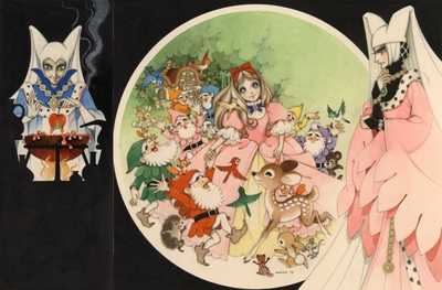 「しらゆきひめ」(6)水彩 27×40.5cm 1971年作 440,000円(税込)