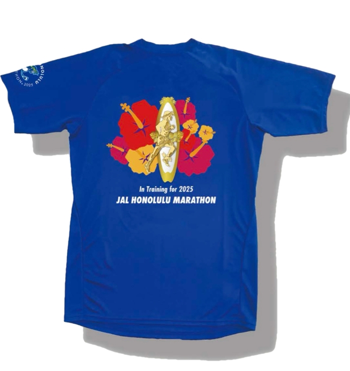 JALホノルルマラソントレーニングTシャツ(ロイヤルブルー)