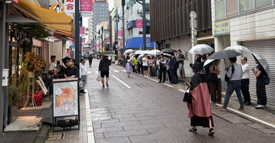 ペンギンベーカリー戸越銀座店　オープン日の様子
