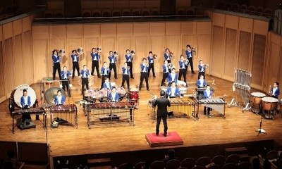 記念ステージに出演の横浜市立小坪小学校金管バンドBLUE ROBINS
