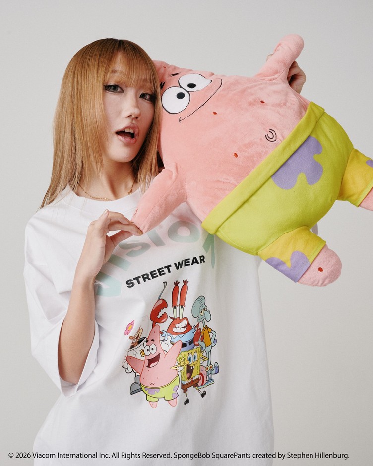【スポンジ・ボブコラボ】Character Tee / キャラクターグラフィックTシャツ