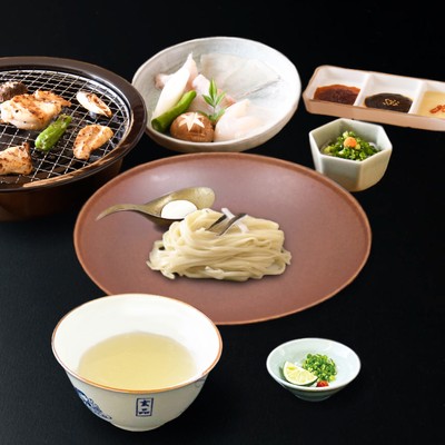 「刻」焼きふぐ&つけ麺セット