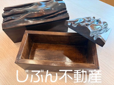 床柱を再利用した小物入れ(1)