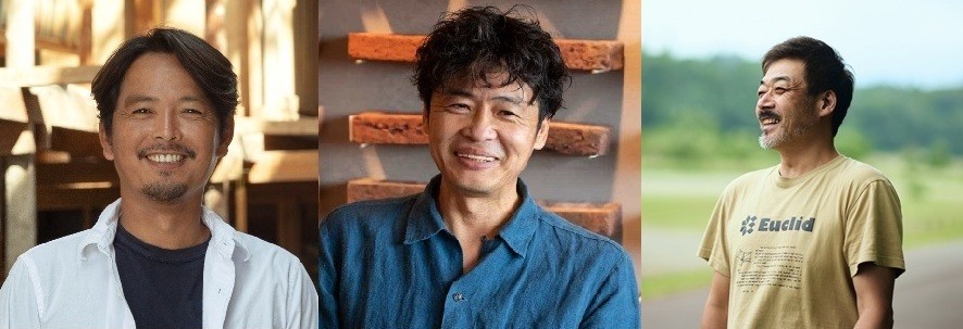 左官職人 久住 有生 氏 / 煉瓦職人 高山 登志彦 氏 / タイル職人 白石 普 氏