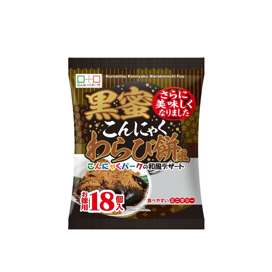 黒蜜こんにゃくわらび餅風18個入
