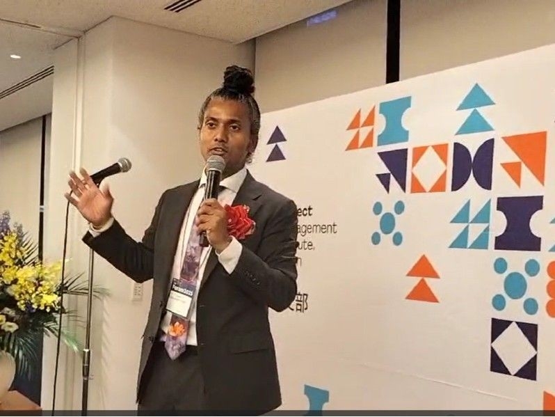 PMI Japan Forum 2025に登壇し、「目的あるプロジェクトマネジメント」をテーマに講演を行う Ashutosh Singh