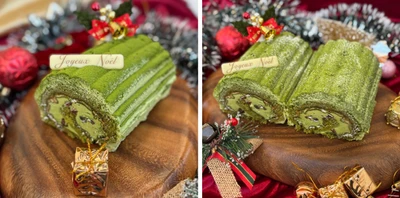 ＜道の駅そらっと牧之原＞ “お茶のまち”ならではのクリスマスケーキを発売！ 牧之原抹茶を使用した限定ケーキ【お濃茶茶畑ケーキ】が登場！