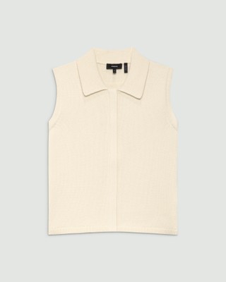 Rounded Cotton Zip Up Vest R 35,200円(税込)