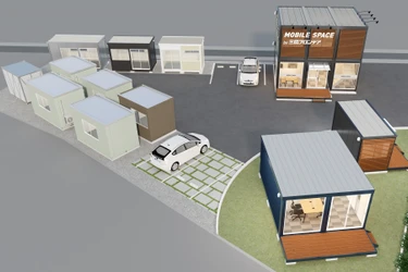 動かせる建物「モバイルスペース」の中古専門展示場が 9月16日福島県白河市にオープン！