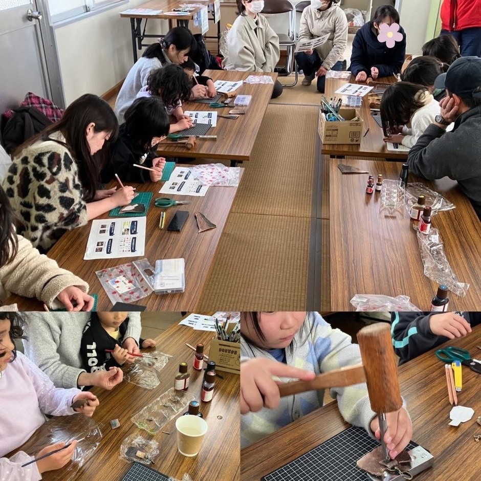 「魚の皮から革細工」イベントの様子(1)