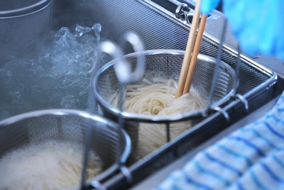 常に茹で立てをご提供