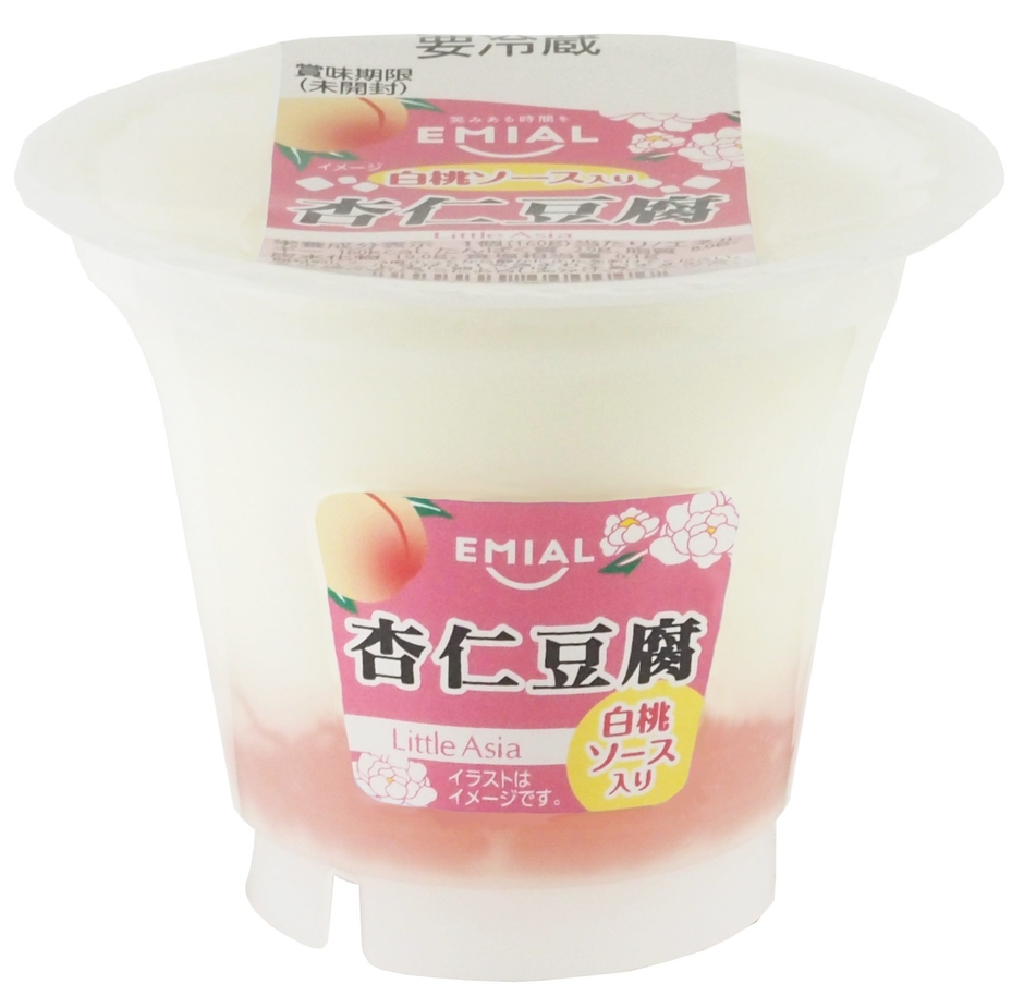 Little Asia 白桃ソース入り杏仁豆腐