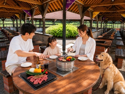 「KOBE WEST BBQ」に新設する犬同伴エリア（イメージ）