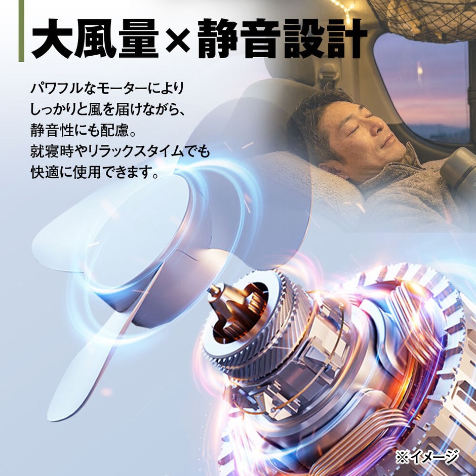 大風量×静音設計