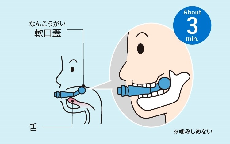 あくびのフォームを実践