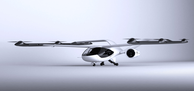 図.電気垂直離着陸(eVTOL)航空機の製品画像