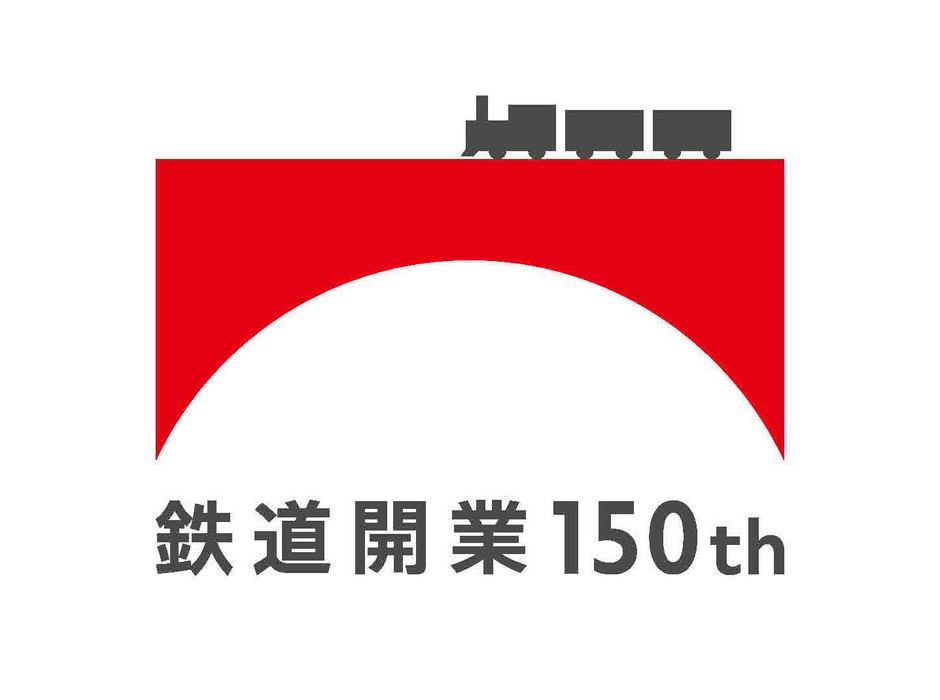 鉄道開業150thロゴ