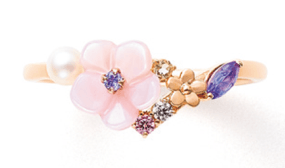 12月 誕生花 K10 ピンクゴールド クリスマスローズ 28,000円(税別)