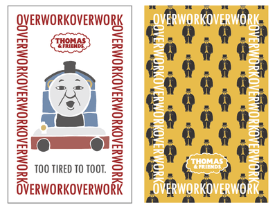 OVERWORK SERIES ステッカー各種イメージ(2)