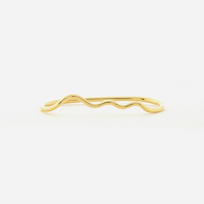 NUWL GLOSS WAVE 2FINGER RING 3