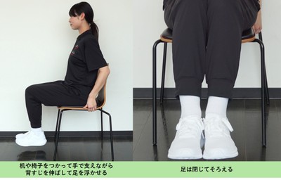 浮足座り