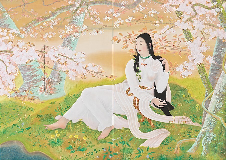 堂本印象《木華開耶媛》昭和4年(1929)　京都府立堂本印象美術館蔵