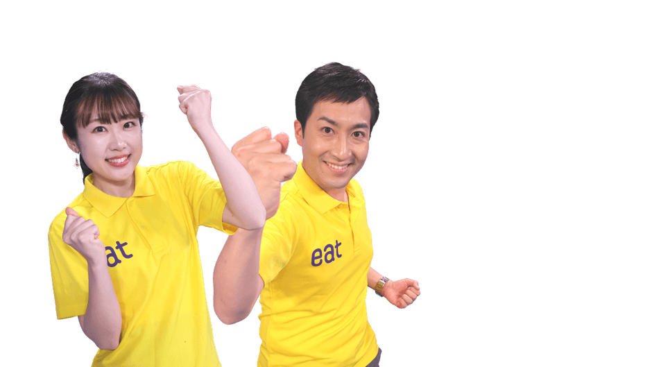 eat木和田アナ＆eat村上アナ