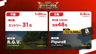 予選と本戦は異なるコースを採用
