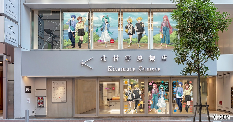 描き下ろしイラストを利用した店舗ジャック