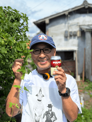 ビールのテイストとビジュアルデザインを手がけた松蔭浩之氏