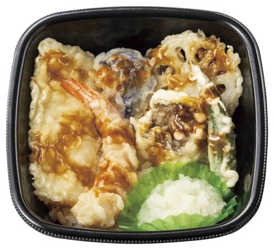エビ/イカ/カレイ/野菜3種　おろし得天丼　602円(税込650円)