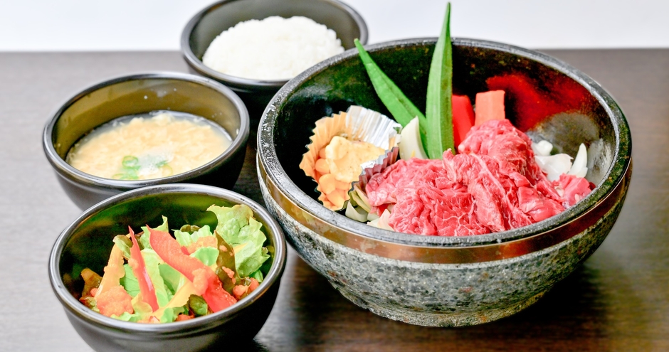 ランチ限定石焼メニュー「漢気（おとこぎ）ランチ」のイメージ