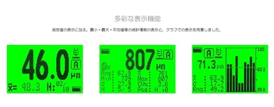 多彩な表示機能