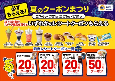 ジョブチューン放送後レシートクーポン企画販促物(画像はイメージです。)