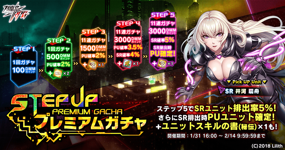 ステップアッププレミアムガチャ