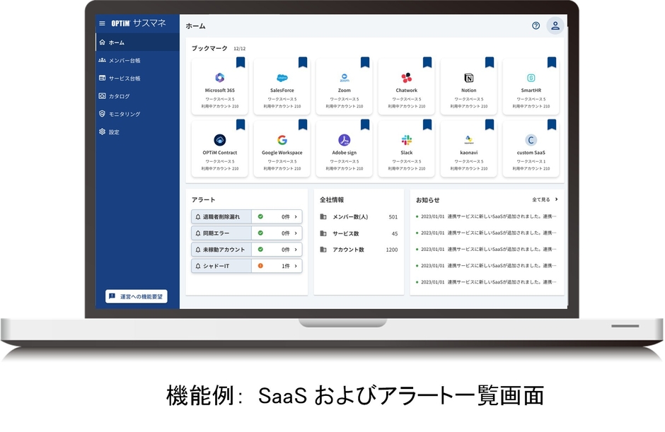 SaaS管理機能