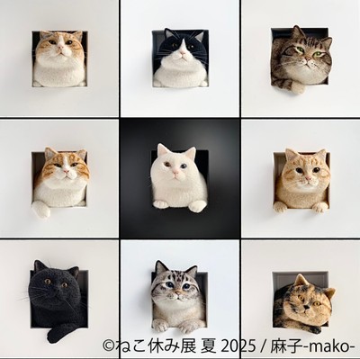 ねこ休み展 グッズ：麻子-mako-