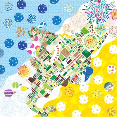 夏結び ふろしき デザイン