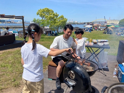 BBQの様子(1)