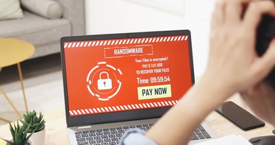 ランサムウェアに感染したPCのイメージ