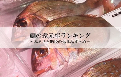 【2025年7月版】ふるさと納税でもらえる『鯛』の還元率ランキングを発表