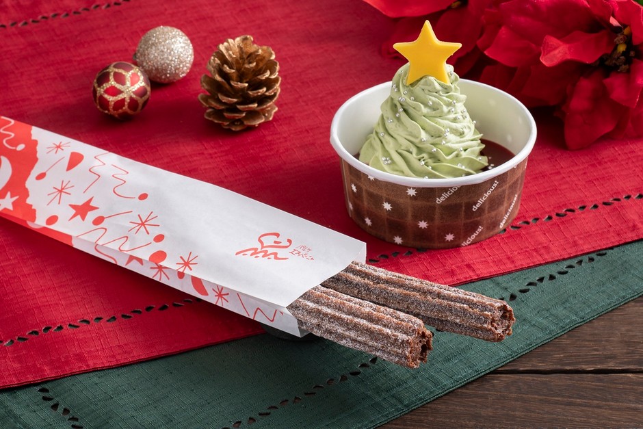クリスマスツリーチュロス
