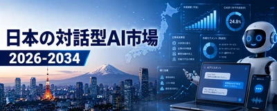 日本の対話型AI市場規模、2034年までに34億960万米ドルに到達 | 年平均成長率（CAGR）16.63%