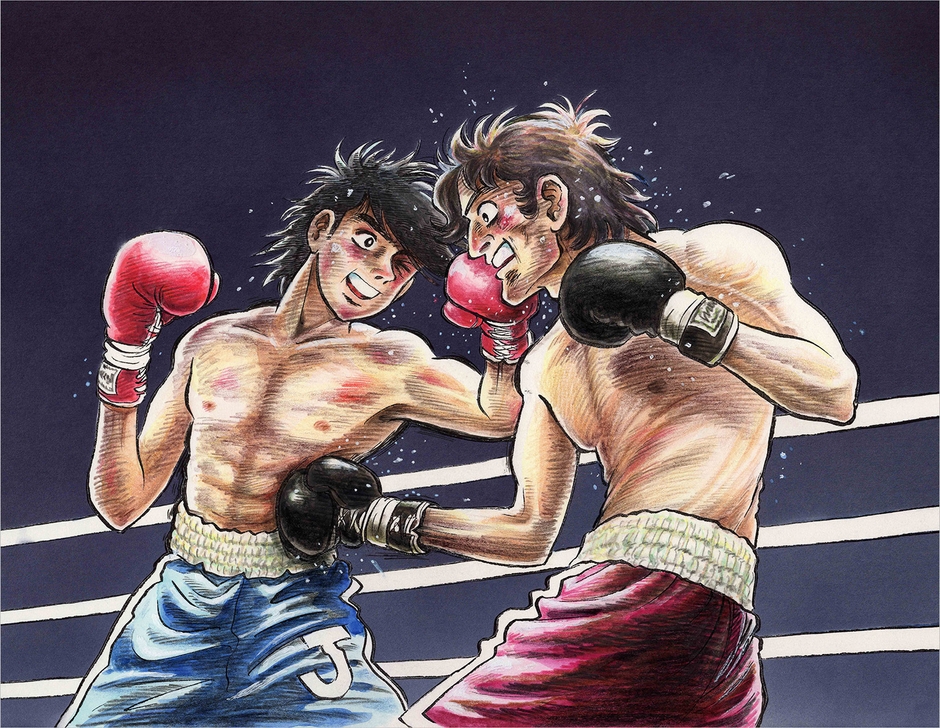「宿命の対決」 410×530mm ピエゾグラフ 220,000円