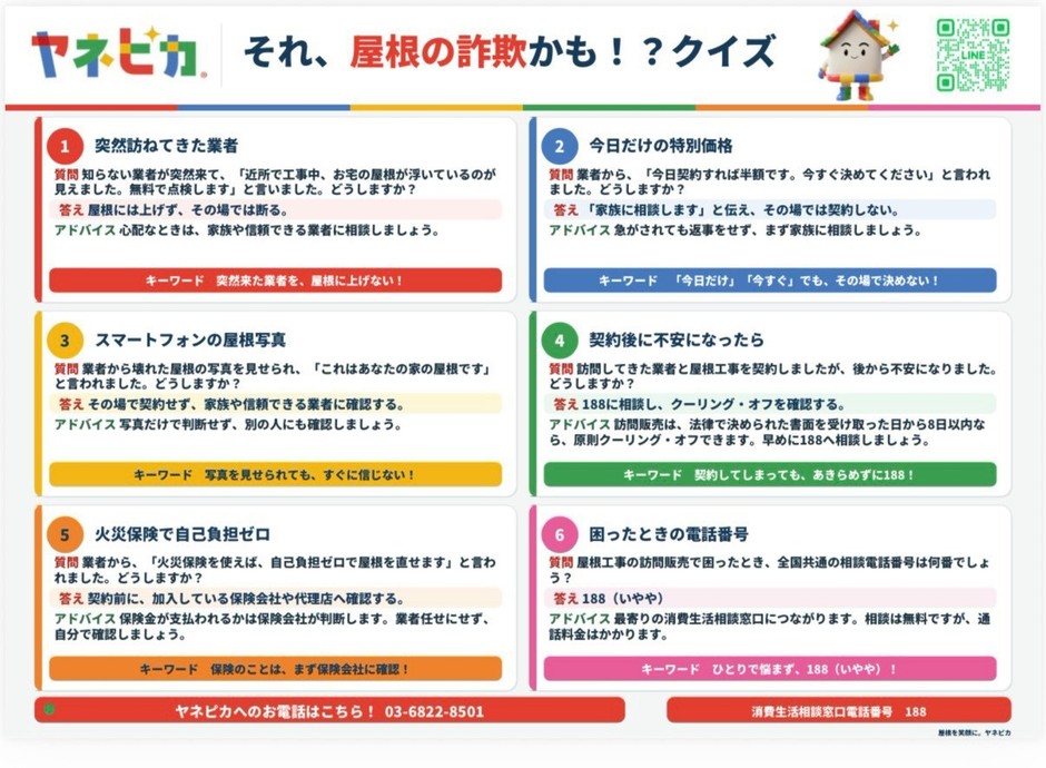 全6問のクイズ
