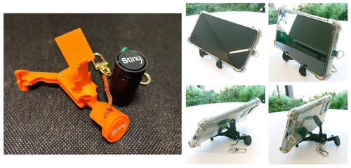 変形する超小型スマホスタンド『Stiny』Makuakeにて好評販売中　お買い得割引にも注目！